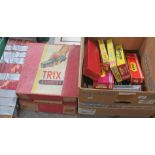 4 boxes of Trix model railway, including large box of track, Trix express including locomotives