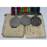 A WWII trio including general service medal with Palestine 1945-1948 bar awarded to 14126215 CPL A