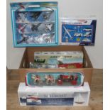 A box of various models including Corgi, Matchbox etc.