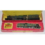 Hornby Dublo two rail 2221 Cardiff Castle locomotive and tender, boxed.