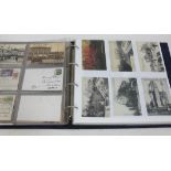 An album containing approx. 430 early 20th century postcards, mainly European international