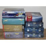 8x Corgi Aviation Archive die-cast models comprising: AA35304, AA36701, AA34104, AA33419, 48303,