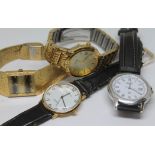 A group of four vintage wristwatch comprising two Rotary a Philip Mercier and a Limit