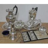 A quantity of silver plated ware.