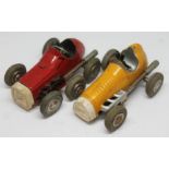 Two Schuco Micro Racer model motor cars.