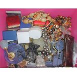 A box of costume jewellery.