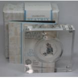 Royal Mint Beatrix Potter Peter Rabbit 2018 silver proof 50p coin, boxed with certificate.