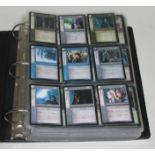 Lord of the Rings trading card album with cards.