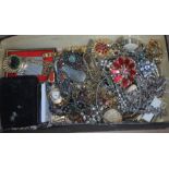 A box of costume jewellery.