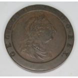 George III 1797 cartwheel penny.
