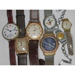 A group of seven wristwatches including an Oris etc.