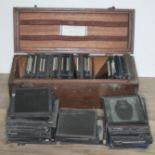 A quantity of lantern slides relating to (and probably previously belonging to Joseph Burton)