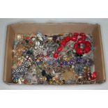 A box of costume jewellery.