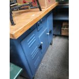 A lathe stand with removable top, cupboards, etc. - possible for Boxford lathe. Catalogue only, live