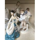 Five figurines - 2 Coalport, 2 Nao and a Royal Worcester Catalogue only, live bidding available