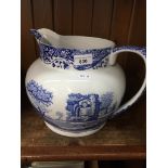Large modern Spode blue and white jug Catalogue only, live bidding available via our webiste. If you