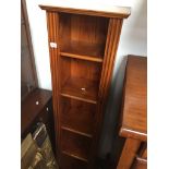 A tall narrow pine shelving unit Catalogue only, live bidding available via our webiste. If you