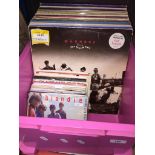 A box of LPs and singles Catalogue only, live bidding available via our webiste. If you require P&