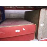 2 vintage hard shell suitcases. Catalogue only, live bidding available via our webiste. If you