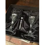 Boxed pair of Thomas Webb glasses Catalogue only, live bidding available via our webiste. If you