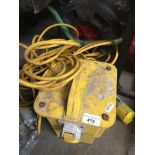 A 240V to 110V transformer Catalogue only, live bidding available via our webiste. If you require