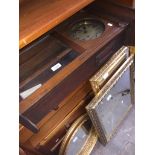 An oak cased wall clock Catalogue only, live bidding available via our webiste. If you require P&P