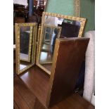 A triple mirror and a child's rocking chair Catalogue only, live bidding available via our
