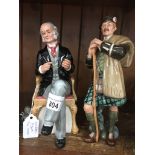 2 Royal Doulton figures The Laird HN2361 and The Doctor HN2858 Catalogue only, live bidding