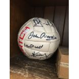A signed Liverpool FC football to include John Ward, Wheelan, Ian Rush, etc. Catalogue only, live