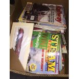 A box of steam railway magazines. Catalogue only, live bidding available via our webiste. If you