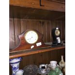 Mantel clock and a small calendar clock Catalogue only, live bidding available via our webiste. If