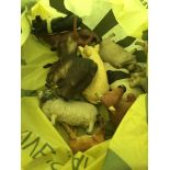 A bag of plastic farm animals. Catalogue only, live bidding available via our webiste. If you