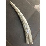 A reproduction composite tusk Catalogue only, live bidding available via our webiste. If you require