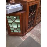 Two reproduction glazed display cabinets Catalogue only, live bidding available via our webiste.