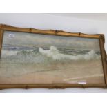 Sidney P. Winder (British fl.1920s), coastal seascape, watercolour, signed lower right, 39cm x 79cm,