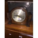 An oak cased Enfield mantle clock Catalogue only, live bidding available via our webiste. If you