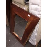 A hardwood rustic style mirror Catalogue only, live bidding available via our webiste. If you