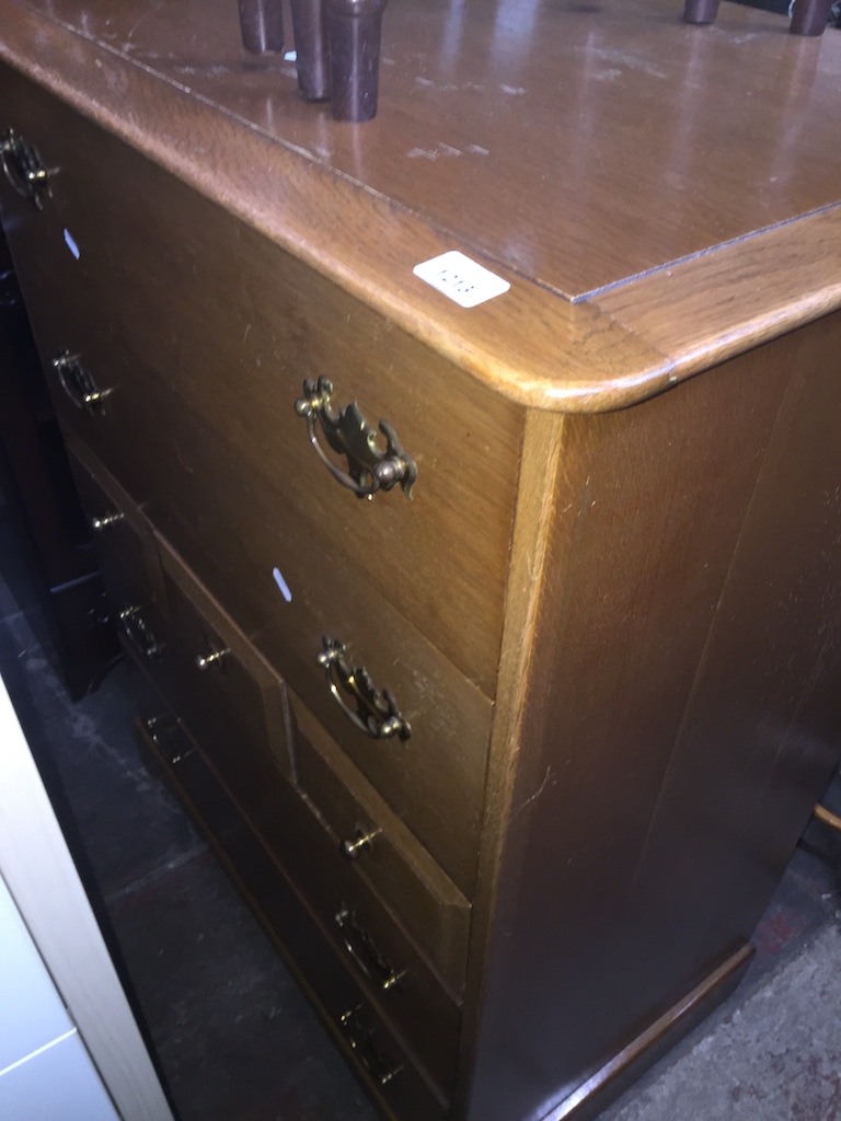 A Stag chest of drawers Catalogue only, live bidding available via our webiste. If you require P&P