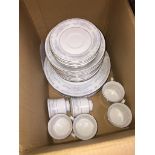A box of Crown Ming china full 6 piece diner service. Catalogue only, live bidding available via our