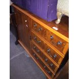 A yew wood cabinet Catalogue only, live bidding available via our webiste. If you require P&P please