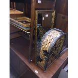 A metal wine rack and 4 mirrors Catalogue only, live bidding available via our webiste. If you