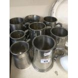 Pewter mugs Catalogue only, live bidding available via our webiste. If you require P&P please read