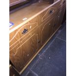An oak sideboard Catalogue only, live bidding available via our webiste. If you require P&P please