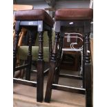 A pair of bar stools Catalogue only, live bidding available via our webiste. If you require P&P