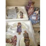 Wedgwood figurines and angel Christmas tree hanging ornaments Catalogue only, live bidding available