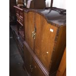 An Art Deco style Rosewood veneered fitted tallboy Catalogue only, live bidding available via our