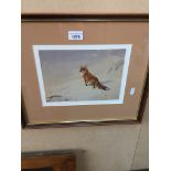 Print of a fox Catalogue only, live bidding available via our webiste. If you require P&P please