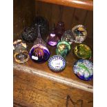 14 glass paperweights including Murano, Langham and Caithness Catalogue only, live bidding available