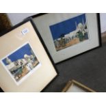 After Edgar Lawrence Pattison (1872-1950), a pair of north African scene coloured etchings, 'Eastern