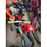 2 small kids bikes Catalogue only, live bidding available via our webiste. If you require P&P please